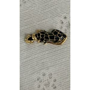 VTG Gale Hayman Enameled Leopard Brooch